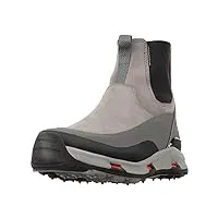 korkers alpine chelsea bottes d'hiver décontractées pour femme – chaussures à enfiler doublées en polaire – imperméables et confortables – avec semelle trailtrac interchangeable, gris, 38 eu