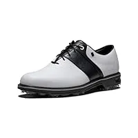 footjoy homme premiere series packard chaussure de golf, blanc/noir, 43 eu