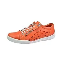 andrea conti chaussures à lacets femme 0345925, pointure:38 eu, la couleur:orange