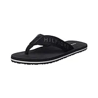 tommy hilfiger homme tongs classic beach sandal claquettes, noir (black), 40 eu