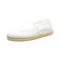 calvin klein jeans femme espadrilles chaussures en toile, blanc (bright white), 39 eu