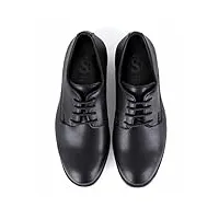 sirri tapis de derby pour garçons à lacets robe formelle tapis noir chaussures chaussures de bal de mariage formelles taille 38