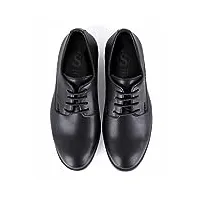sirri tapis de derby pour garçons à lacets robe formelle tapis noir chaussures chaussures de bal de mariage formelles taille 36