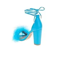 bcbgeneration sandales à talons biny pour femme, bleu électrique, 41 eu
