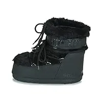 moon boot icon low faux fur bottes femme noir bottes de neige chaussures, noir , 36/38 eu