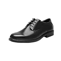 bruno marc chaussure ville homme costume entreprise officiel urban à lacets en daim oxfords classique noir e downing-02-e taille 44 (eur)