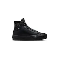 converse homme chuck taylor all star city trek waterproof boot sneaker, black blackblack, 42 eu