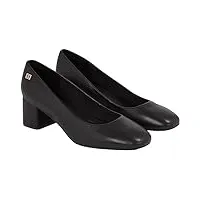 tommy hilfiger femme escarpins essential midheel blocky chaussures, noir (black), 37 eu