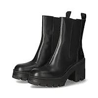 calvin klein femme chunky heeled chelsea boot lth yw0yw01112 bottes mi-hautes, noir (triple black), 39 eu