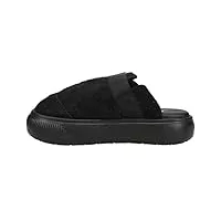 puma womens suede mayu mule casual shoes - black - size 10 m