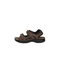inblu sandales de sport homme sandales homme cuir sandales de randonnée confort pour plage trekking, marron, 43 eu