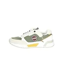 colmar scarpe uomo sneaker dalton wills 071 sude/mesh military green/off white/beige us23co11 41