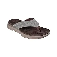 skechers relaxed fit : delmont sd - almedo tongs pour homme taupe, taupe, 47.5 eu