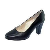 escarpins d'hotesses - escarpins d'hotesses vip alarm free escarpin chaussure uniforme femme plateforme & talon haut couleur - cuir noir, taille - 41