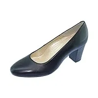 escarpins d'hotesses - escarpins d'hotesses voltige alarm free escarpin chaussure uniforme femme bout rond fin à talon confort couleur - cuir noir, taille - 43