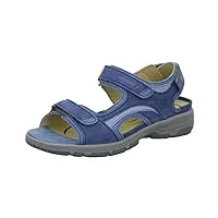 waldläufer herki 361002/768-i740 sandales confortables pour femme, bleu jeans demin sky, 38.5 eu