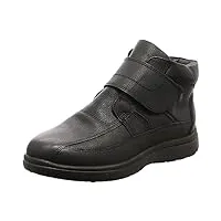 jomos bottes atlanta pour homme en cuir véritable noir avec fermeture velcro et largeur h. noir, noir , 42 eu