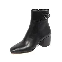 michael kors g2608 tronchetto donna black leather ankle boot shoe woman-39.5