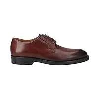 magnanni chaussures à lacets 25443 en cuir lisse marron pour homme, marron, 43.5 eu