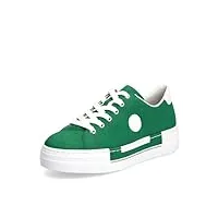 rieker chaussures à lacets pour femmes n49w1, pointure:39 eu, la couleur:vert