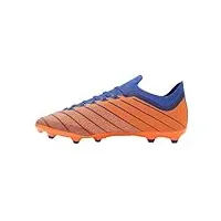 umbro - chaussures de foot pour terrain ferme velocita elixir premier - adulte (42,5 fr) (blanc/bleu foncé/orange)