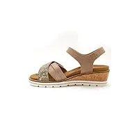 pediconfort - sandales double scratch compensées - femme - taille : 38 - couleur : beige