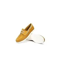 chaussures bateau en cuir harrison pour homme color amarillo