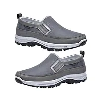 azmaht chaussures de randonnée à enfiler pour homme chaussures pour pied gonflé chaussures de sport en salle homme chaussure homme sans lacets chaussure homme ville,gris,43/265mm