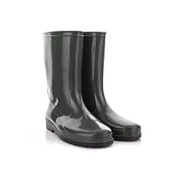 lemigo bottes de pluie imperméables pour femme chaussures de jardin vert noir iga 36-42 eu (vert, système taille chaussures eu, adulte, numérique (intervalle), moyen, 40, 41)