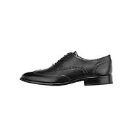 strellson - chaussures à lacets jones new harley brogue lacets up xt5 en marron foncé pour homme, noir , 42 eu
