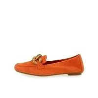 reqins mocassins hamaya cuir velours abricot (abricot, système taille chaussures eu, adulte, femme, numérique, moyen, 40)
