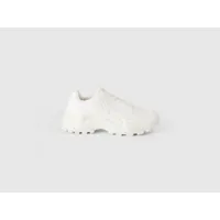 benetton, sneakers de running blanches, taille 46, blanc, femme