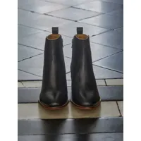 boots festonnées cuir femme