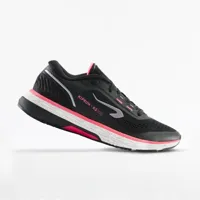 chaussures de running femme kiprun ks500 noir rose - kiprun