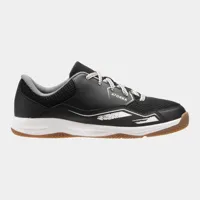 chaussures de handball enfant avec lacets - h100 noir blanc - atorka