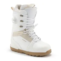 chaussures de snowboard femme hybrid, flex moyen - endzone blanches - dreamscape