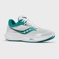 chaussures running femme - saucony ride 16 blanche bleue - saucony