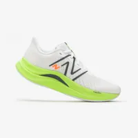 chaussure de running femme new balance fuelcell propel v4 blanc et vert fluo - new balance