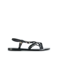 ancient greek sandals sandales semele - noir