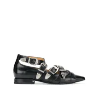 toga pulla buckled pointed loafers - noir