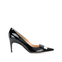 sergio rossi pointed bow pumps - noir