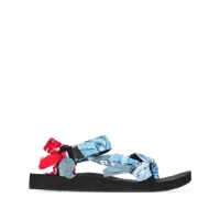 arizona love sandales à détails de bandanas - bleu