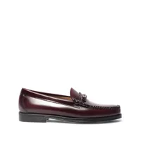 g.h. bass & co. mocassins lincoln easy weejuns en cuir - rouge