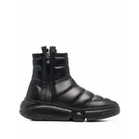 agl muriel quilted ankle boots - noir