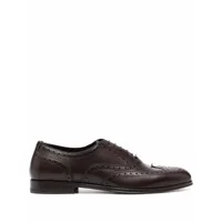 scarosso judy lace-up leather brogues - marron