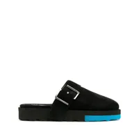 off-white chassures comfort style chaussons - noir