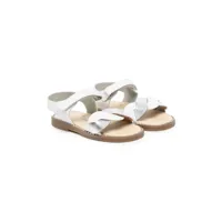 andanines sandales à effet métallisé - blanc