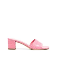 paris texas sandales en cuir à design embossé 65 mm - rose