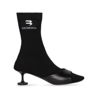 balenciaga bottines sock 50 mm en maille - noir
