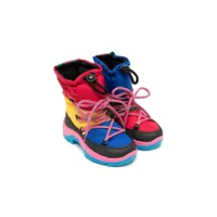 stella mccartney kids bottines à design colour block - multicolore